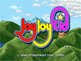 Title screen of Joy Joy Kid on the SNK Neo-Geo CD.