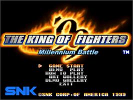 Title screen of King Of Fighters '99, The on the SNK Neo-Geo CD.