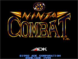 Title screen of Ninja Combat on the SNK Neo-Geo CD.