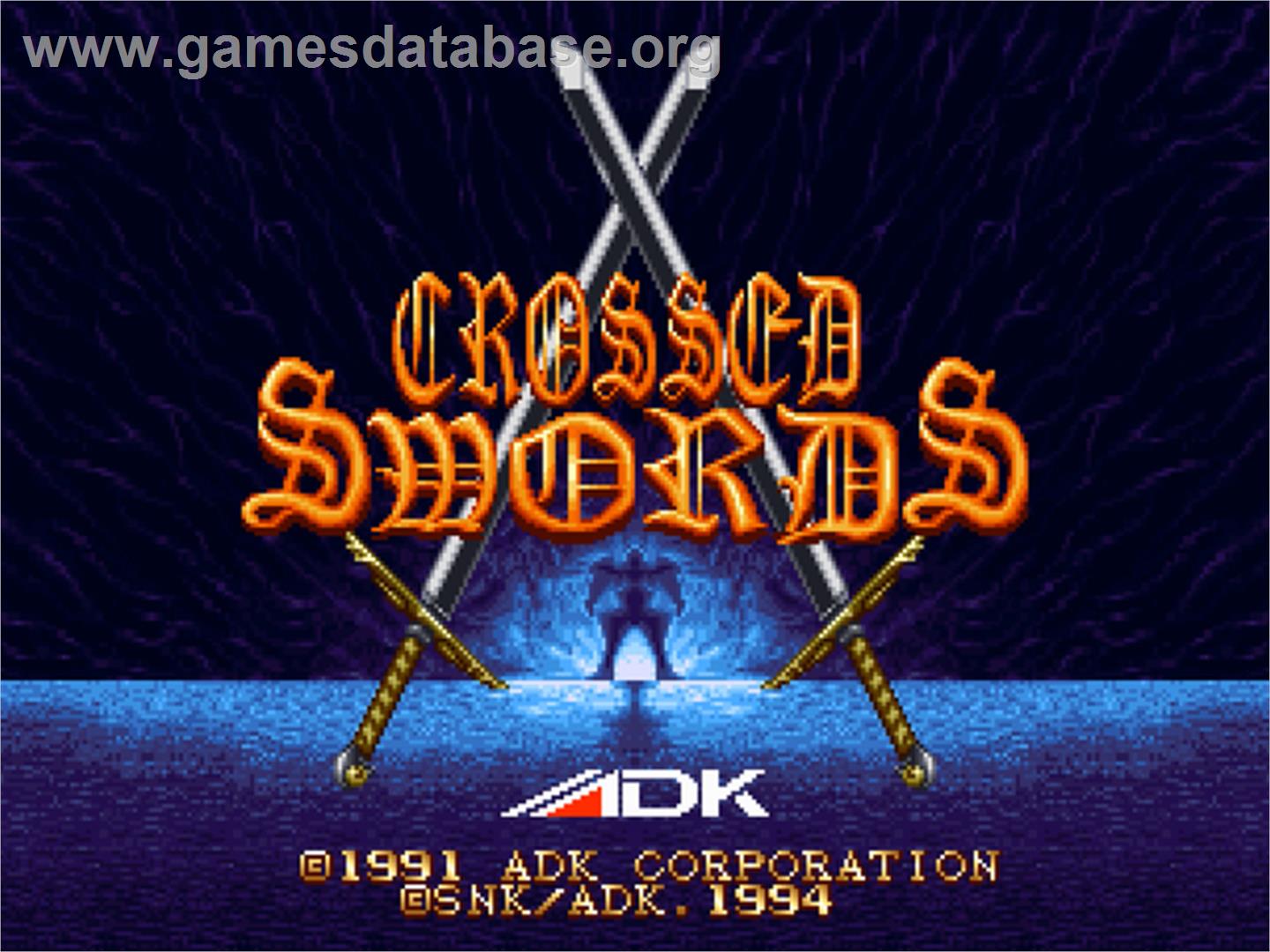 Crossed Swords - SNK Neo-Geo CD - Artwork - Title Screen