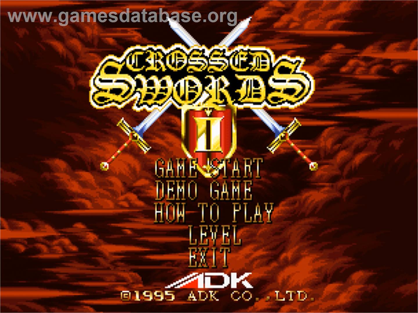 Crossed Swords 2 - SNK Neo-Geo CD - Artwork - Title Screen