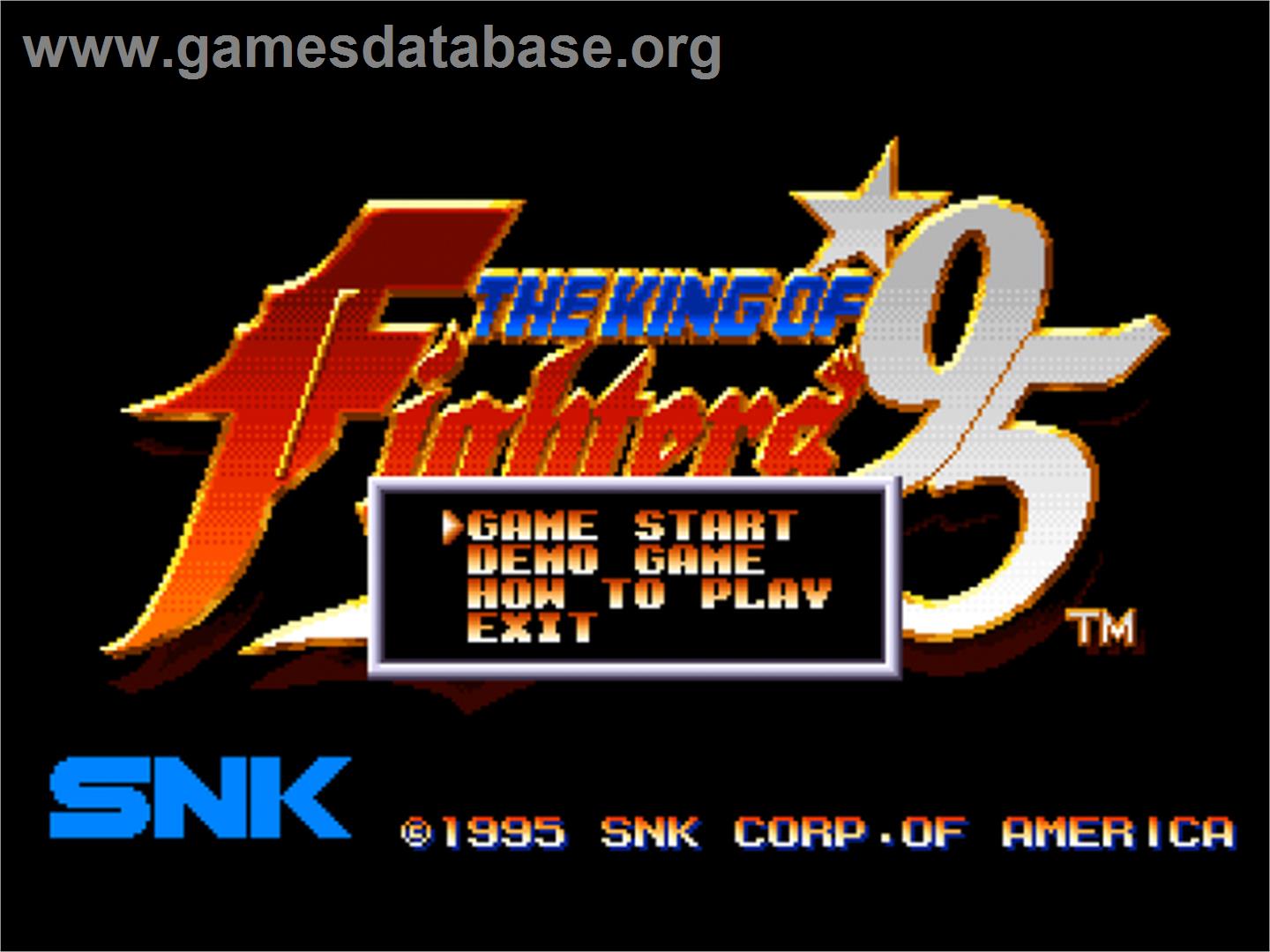 King Of Fighters '95, The - SNK Neo-Geo CD - Artwork - Title Screen