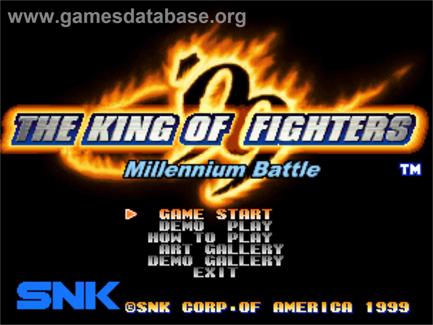 King Of Fighters '99, The - SNK Neo-Geo CD - Artwork - Title Screen