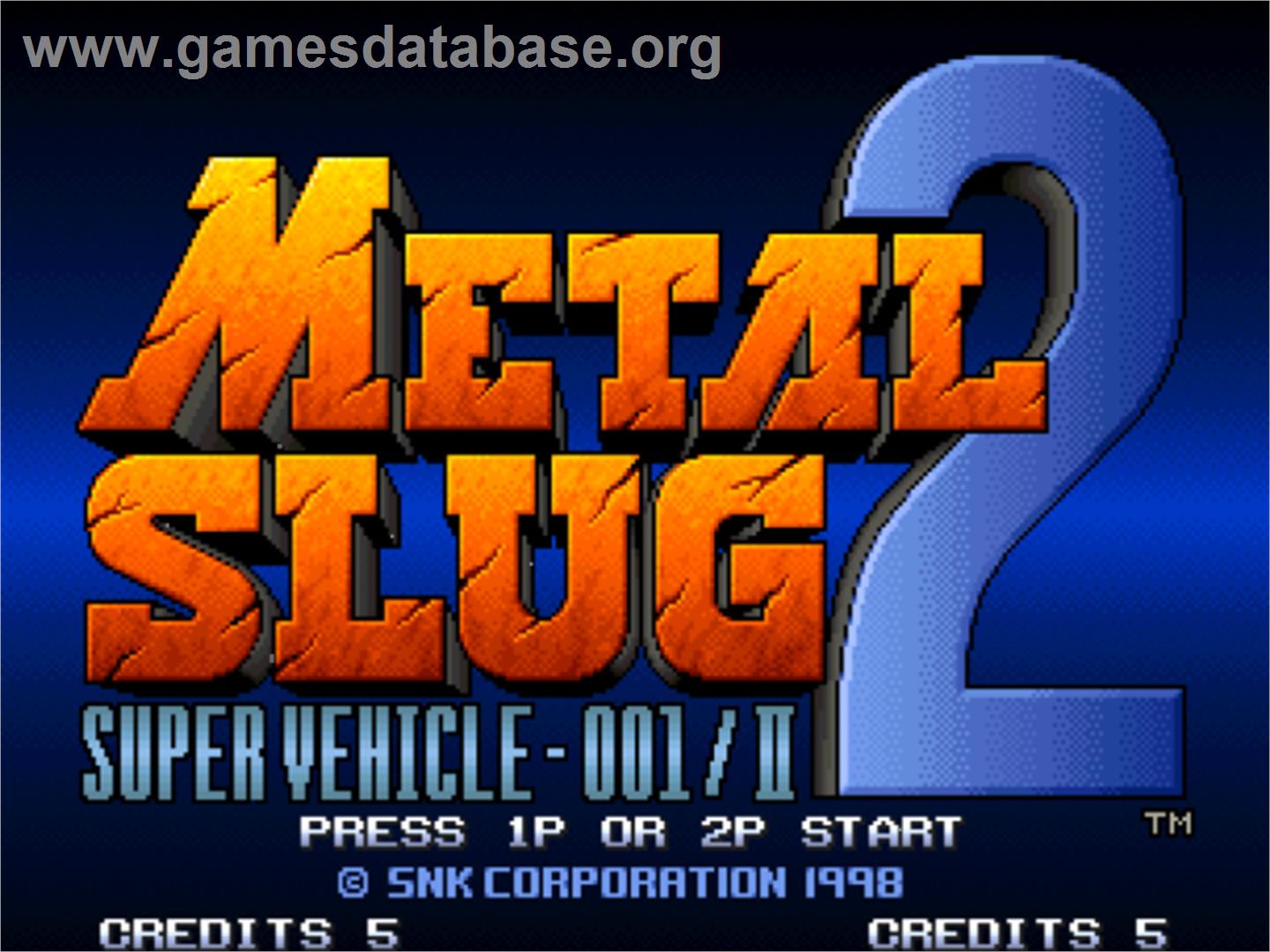 Metal Slug 2 - SNK Neo-Geo CD - Artwork - Title Screen