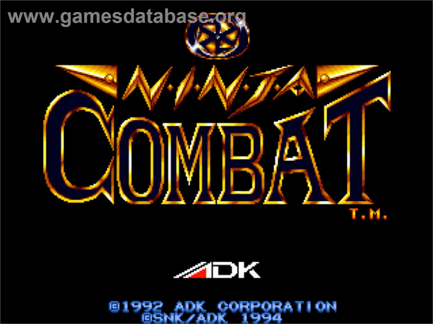 Ninja Combat - SNK Neo-Geo CD - Artwork - Title Screen