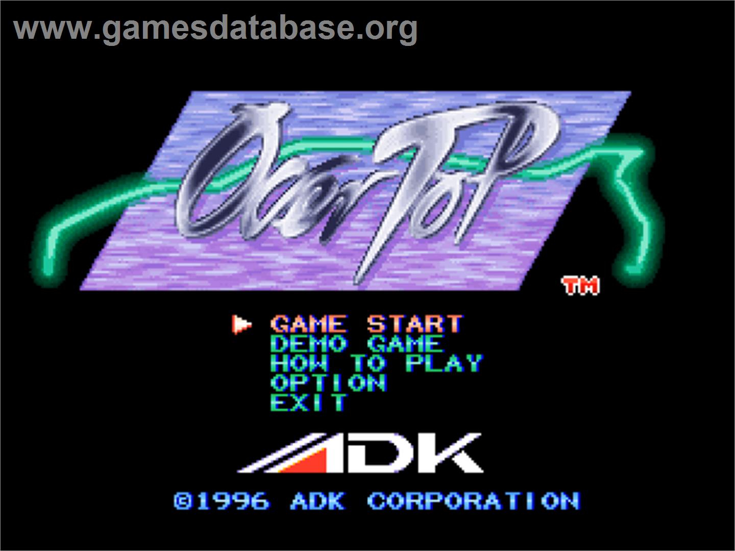 Over Top - SNK Neo-Geo CD - Artwork - Title Screen