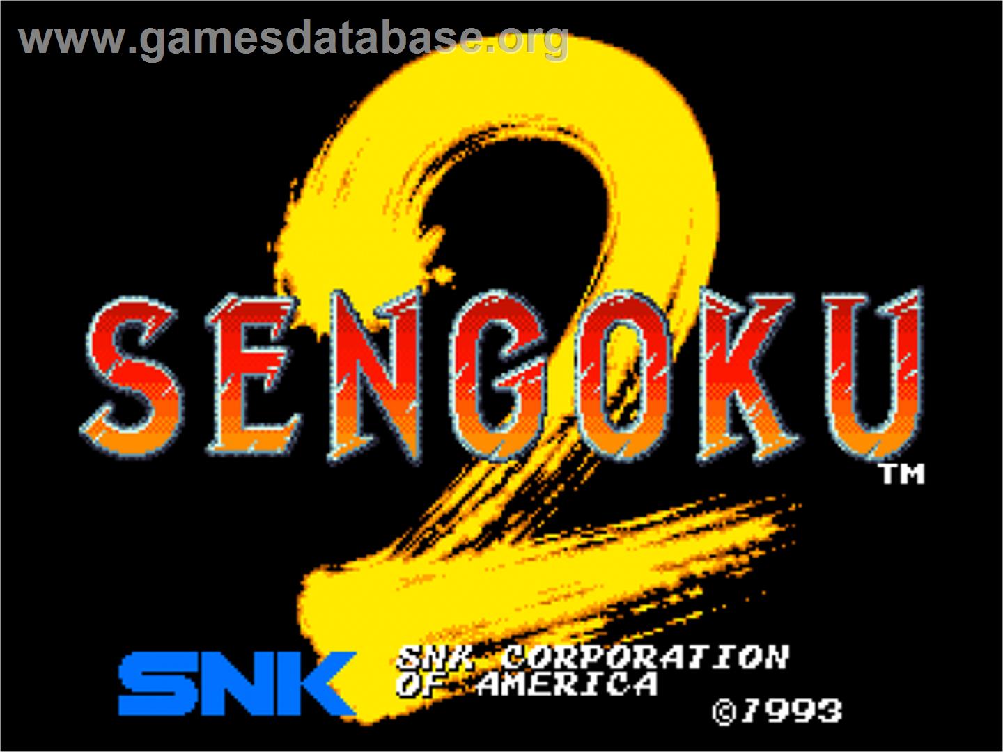 Sengoku 2 - SNK Neo-Geo CD - Artwork - Title Screen
