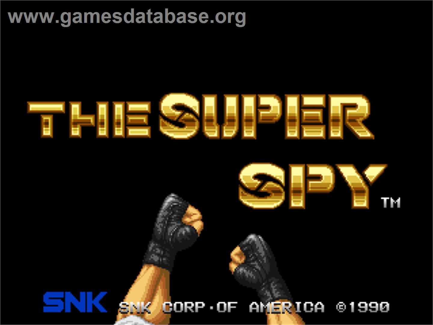 The Super Spy - SNK Neo-Geo CD - Artwork - Title Screen