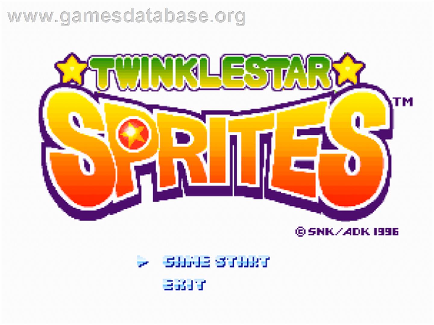 Twinkle Star Sprites - SNK Neo-Geo CD - Artwork - Title Screen