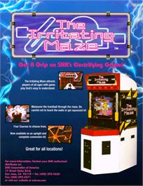 Advert for Irritating Maze on the SNK Neo-Geo MVS.