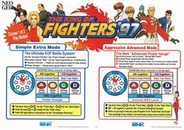 Advert for King Of Fighters '97, The on the SNK Neo-Geo MVS.