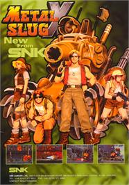 Advert for Metal Slug X - Super Vehicle-001 on the Arcade.