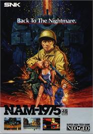 Advert for Nam-1975 on the SNK Neo-Geo MVS.