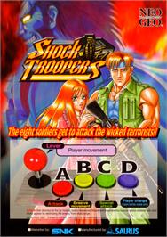 Advert for Shock Troopers on the Sony PSP.