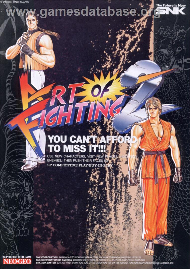 Art of Fighting 2 - SNK Neo-Geo AES - Artwork - Advert