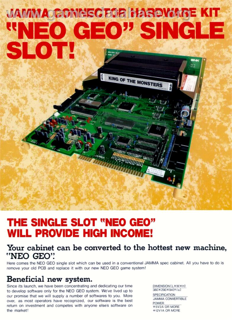 Bang Bead - SNK Neo-Geo MVS - Artwork - Advert