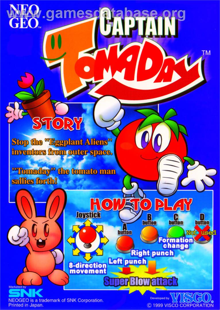 Captain Tomaday - Sega Dreamcast - Artwork - Advert