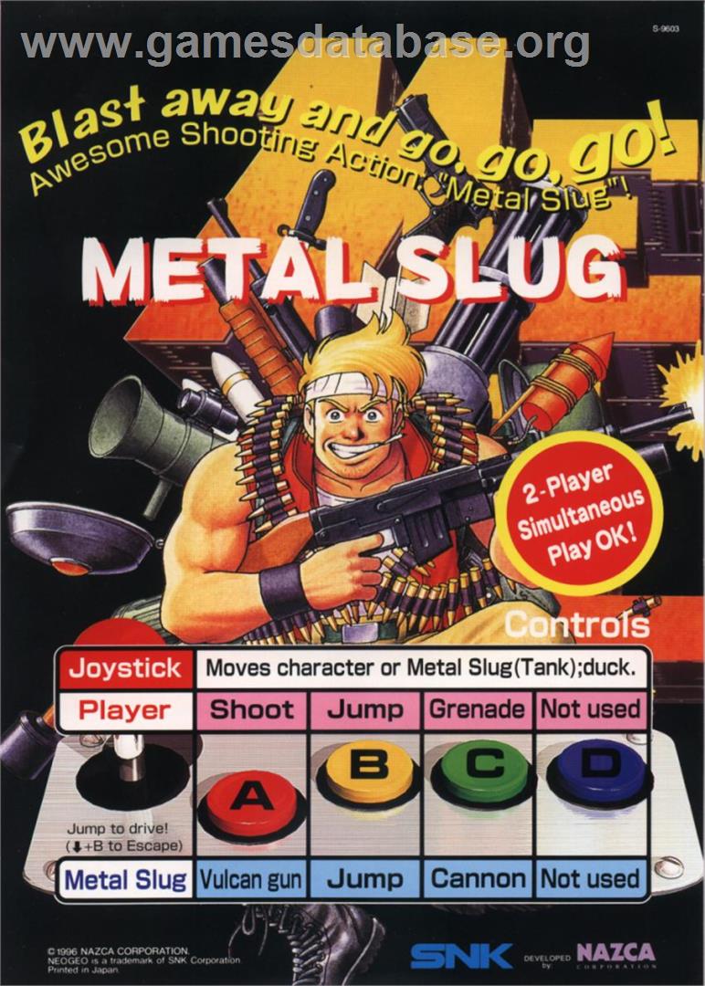 Metal Slug - Super Vehicle-001 - Nintendo Game Boy Advance - Artwork - Advert