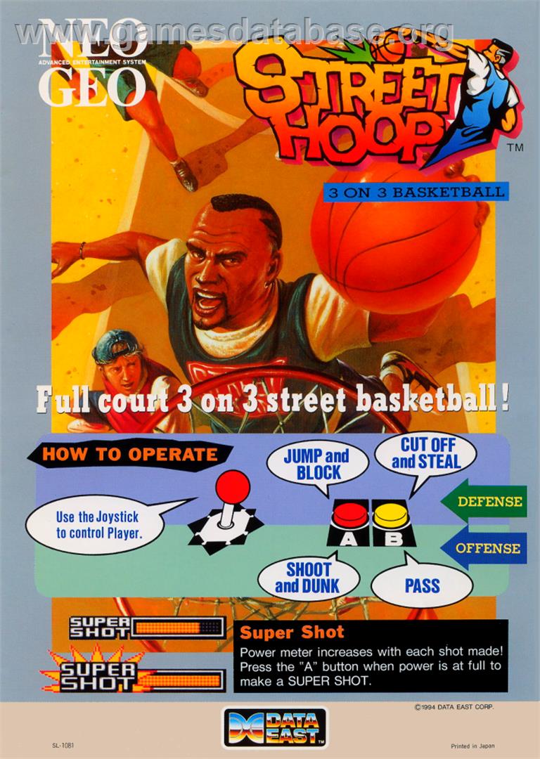 Street Hoop - SNK Neo-Geo MVS - Artwork - Advert