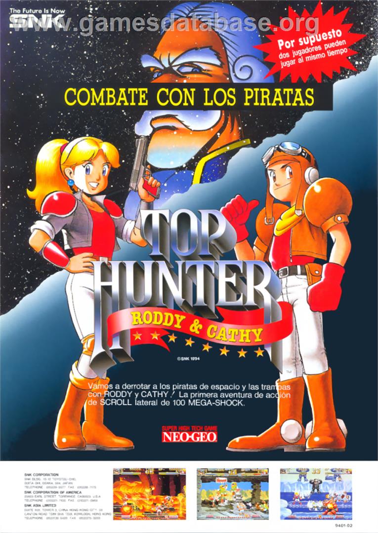 Top Hunter - SNK Neo-Geo MVS - Artwork - Advert