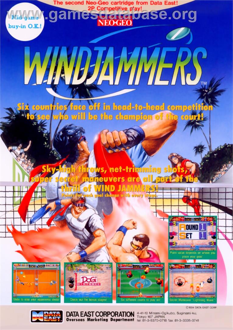 Windjammers - SNK Neo-Geo CD - Artwork - Advert
