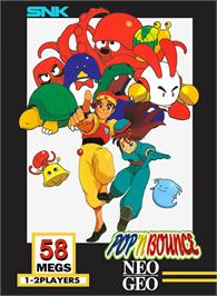 Box cover for Pop 'n Bounce on the SNK Neo-Geo MVS.
