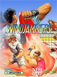 Box cover for Windjammers on the SNK Neo-Geo MVS.