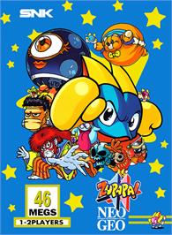 Box cover for Zupapa on the SNK Neo-Geo MVS.