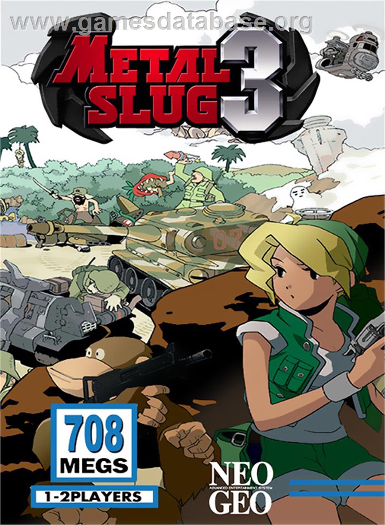 Metal Slug 3 - SNK Neo-Geo MVS - Artwork - Box