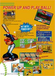 Box back cover for Baseball Stars 2 on the SNK Neo-Geo MVS.