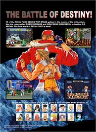 Box back cover for Fatal Fury Special on the SNK Neo-Geo MVS.