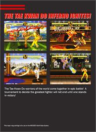 Box back cover for Fight Fever on the SNK Neo-Geo MVS.