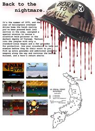 Box back cover for Nam-1975 on the SNK Neo-Geo MVS.