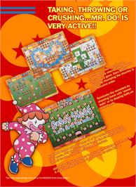 Box back cover for Neo Mr. Do! on the SNK Neo-Geo MVS.