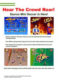 Box back cover for Pleasure Goal on the SNK Neo-Geo MVS.