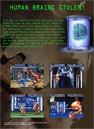 Box back cover for Robo Army on the SNK Neo-Geo MVS.