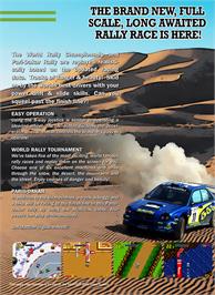 Box back cover for Thrash Rally on the SNK Neo-Geo MVS.