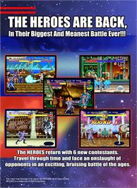 Box back cover for World Heroes 2 on the SNK Neo-Geo MVS.