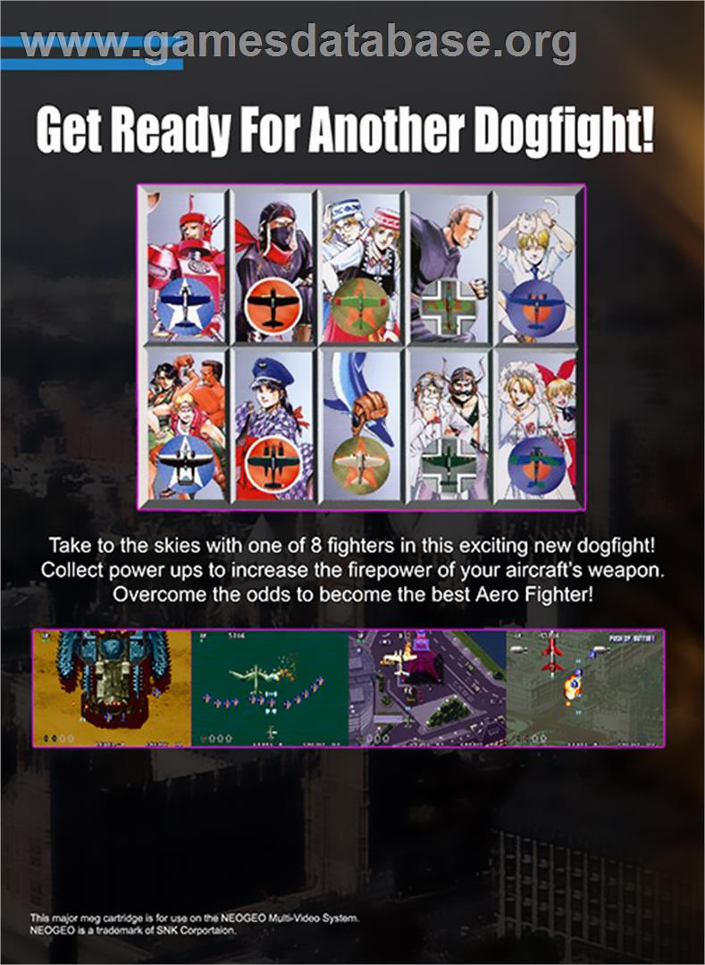 Aero Fighters 3 - SNK Neo-Geo MVS - Artwork - Box Back