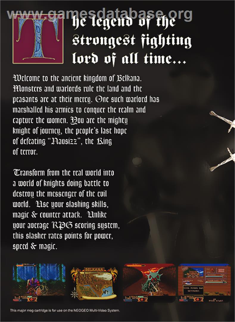 Crossed Swords - SNK Neo-Geo MVS - Artwork - Box Back