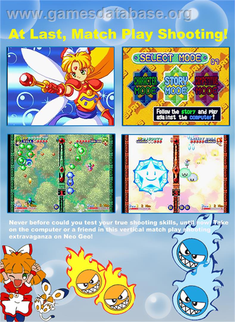 Twinkle Star Sprites - SNK Neo-Geo MVS - Artwork - Box Back