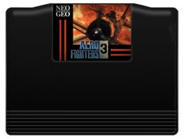 Cartridge artwork for Aero Fighters 3 on the SNK Neo-Geo MVS.