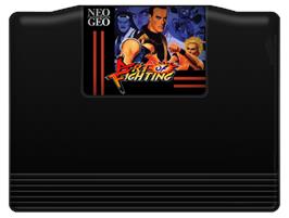 Cartridge artwork for Art of Fighting on the SNK Neo-Geo MVS.