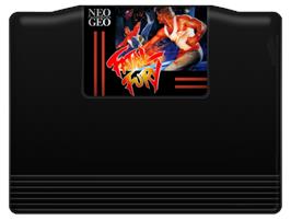 Cartridge artwork for Fatal Fury - King of Fighters on the SNK Neo-Geo MVS.