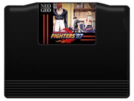 Cartridge artwork for King Of Fighters '97, The on the SNK Neo-Geo MVS.