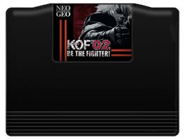 Cartridge artwork for King Of Fighters 2002, The on the SNK Neo-Geo MVS.