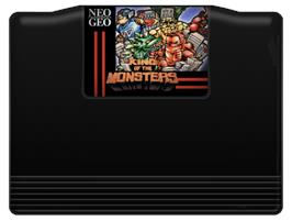 Cartridge artwork for King Of The Monsters on the SNK Neo-Geo MVS.
