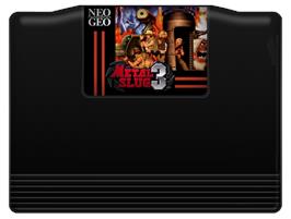 Cartridge artwork for Metal Slug 3 on the SNK Neo-Geo MVS.