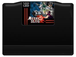 Cartridge artwork for Metal Slug 5 on the SNK Neo-Geo MVS.