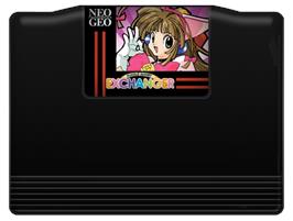 Cartridge artwork for Money Puzzle Exchanger on the SNK Neo-Geo MVS.